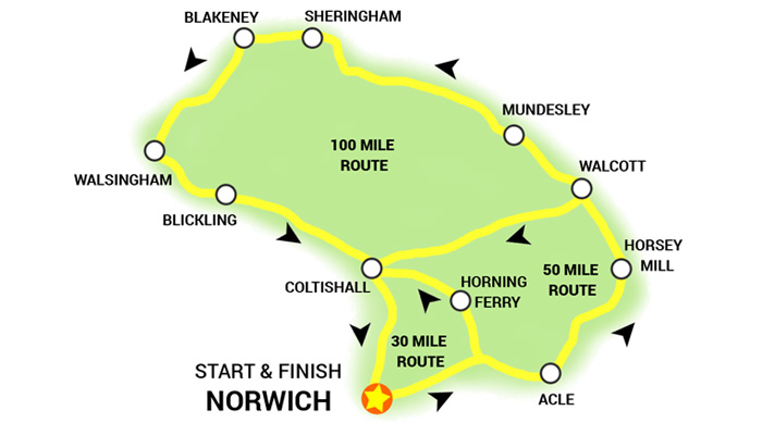 NORWICH 100 ROUTE